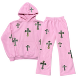 “CROSSED ME” SWEATSET