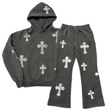 “CROSSED ME” SWEATSET